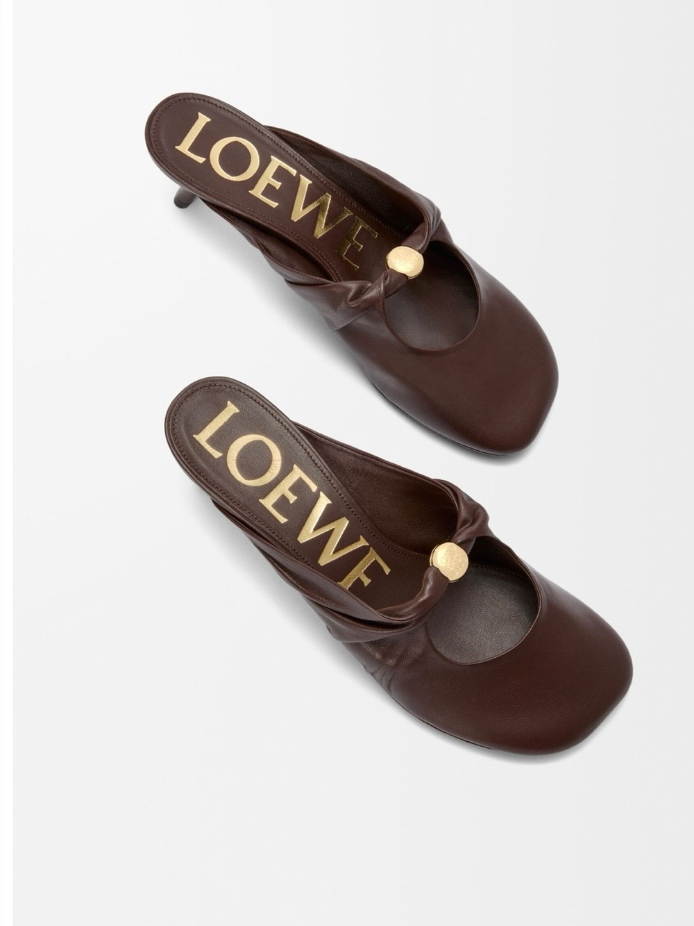 Loewe Pebble Soft mule in nappa lambskin NEW